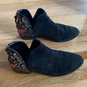 SALE: Ankle boots with sequin embellishments